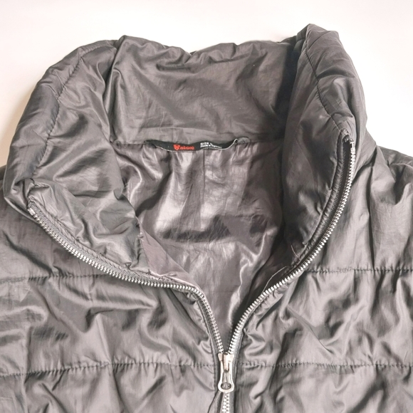 Stoic Womens Large Black Puffer Jacket Stand Up Collar - Picture 5 of 7